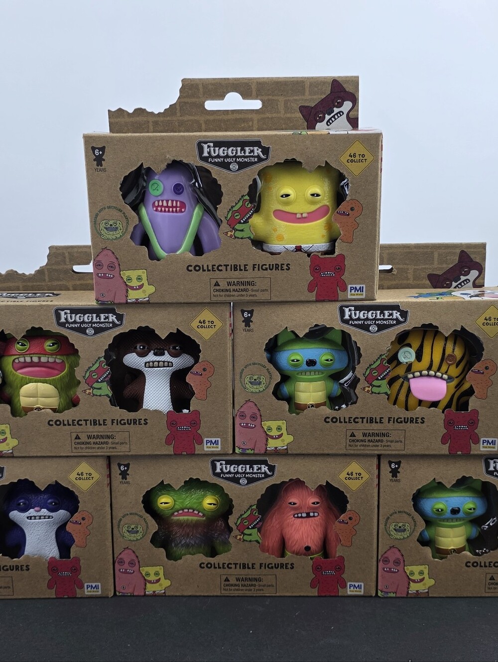 New Fuggler Figures Lot - SpongeBob - Ninja Turtles Etc
